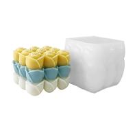 Moule à bougie en forme de rose 3D - Accessoire de fabrication de bougies | Moule à fleurs en résine pour savon, plâtre, ornements en résine, travaux manuels, accessoire de maison, fête, Saint-Valentin