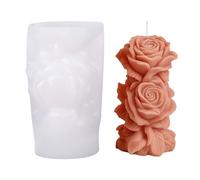 Moule à bougie en forme de rose - Moule en silicone pour la fabrication de bougies, savon en silicone irrégulier réutilisable pour fabriquer des moules à cire