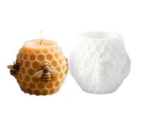 Moule à bougie en forme de ruche d'abeille | Facile à détacher | Moule en silicone pour bougies en d'abeille | Moule Bougie Ruche | Stampo Candela Alveare | Molde De Vela De Colmena | DIY | Fête