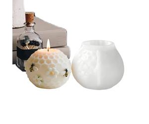 Moule À Bougie En Forme De Ruche | Facile À Démouler Réutilisable - Moule En Silicone Pour Bougie Pilier En Forme De Ruche,Pour Adultes Débutants Professionnels Maison École Studio Réunion