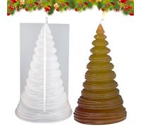 Moule à bougie en forme de sapin de Noël 3D pour décoration d'intérieur pour Thanksgiving, dortoir, appartement, école, jour de semaine