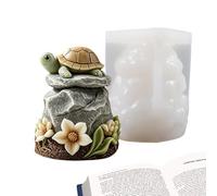 Moule à bougie en forme de tortue, outil de bricolage portable mignon facile | Moule en silicone tortue mignon | pour pots, vases, bougies, vidange, savon, décoration, maison, intérieur et maison