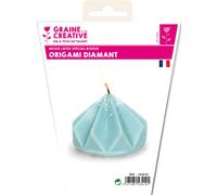 GRAINE CREATIVE Moule en latex 80x70 mm forme Origami diamant pour fabriquer des bougies