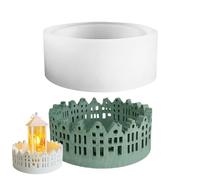 Moule à bougie en résine, moule en époxy de 14,5 cm, forme architecturale détaillée avec matériau en silicone à libération lisse, durable et réutilisable, moules artisanaux pour décoration de mariage