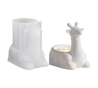 Moule à bougie en résine, moule en silicone en forme de cerf agenouillé pour couler du ciment, aide au bricolage multifonction, moules créatifs faits à la main