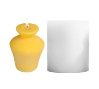 Moule à bougie en silicone - 9,5 cm - De qualité alimentaire - Vase en silicone - Moule à savon en résine - Moules flexibles pour bougies faites à la main, savons, décoration de la maison