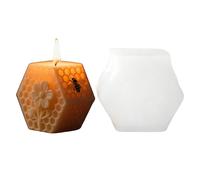 Moule à bougie en silicone | Artisanat réaliste - Moule en silicone pour bougie en cire d'abeille | Pour débutants, professionnels, enfants, maison, école, studio
