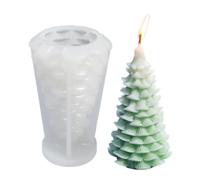 Moule À Bougie En Silicone De Noël,Bougie en Silicone pour Arbre de Noël 3D | Décorations d'Intérieur pour Bureaux Maison Appartement Dortoir Bureau École Fête et Action de Grâce