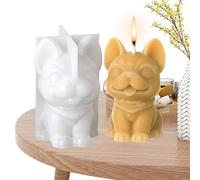 Moule à Bougie en Silicone en Forme de Chien,Moule De Coulage Pour Loisirs Créatifs Maison | Forme Décorative 3D En Silicone Pour Plâtre Et Outil De Moulage Déco Intérieure