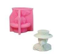 Moule à bougie en silicone en forme de corbeau de docteur pour résine époxy, savon de bougie, décoration en plâtre, chocolat, fondant, outil d'art et d'artisanat