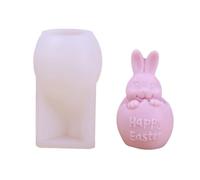 Moule à bougie en silicone en forme de lapin - Résine animale - Moule à savon gitane - Moule à gâteau au chocolat - Outil de cuisson en plâtre - Décoration d'intérieur - Résistant aux hautes