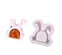 Moule à bougie en Silicone en forme de lapin, sans danger pour les aliments, outil de fabrication détaillé, réutilisable pour la maison, décoration de vacances, fabrication parfumée, moule en Silicone