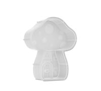 Moule à bougie en silicone en forme de maison champignon pour la fabrication de savons, décoration en plâtre, moules en résine époxy pour artisanat, moule champignon, maison