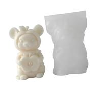 Moule à bougie en Silicone en forme de souris, Design non collant, parfait pour les nouvelles décorations faites à la main et outil créatif de fabrication de bougies cadeaux