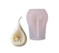 Moule à bougie en silicone facile à utiliser avec des designs angéliques détaillés pour les projets d'artisanat. Designs artistiques en silicone pour le sommeil angélique.