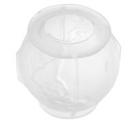 Moule à Bougie en Silicone Forme Terre pour Débutants et Artisans | Silicone Blanc à Faible Odeur, Surface Lisse Antiadhésive, pour Cire Froide et Base Savonnette, Ateliers Créatifs
