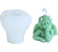 Moule à bougie en silicone Moule à savon, Ange soutenant, 70 x 65 mm, 57 g