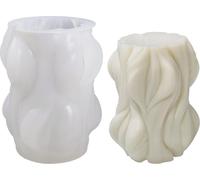 Moule à bougie en silicone Moule à savon, forme géométrique, design, 91 x 73 mm, 175 ml