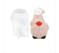 Moule à bougie en silicone Moule à savon, lutin de Noël, 98 x 60 mm, 38 g