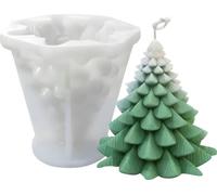 Moule à bougie en silicone Moule à savon, Sapin de Noël, 125 x 123 mm, 305 ml