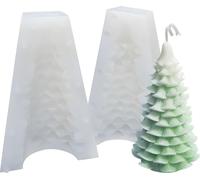 Moule à bougie en silicone Moule à savon, Sapin de Noël, 155 x 110 x 106 mm, 229 ml