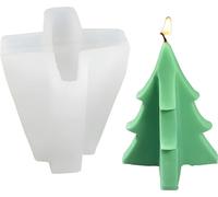 Moule à bougie en silicone Moule à savon, Sapin de Noël, 95 x 72 mm, 58 ml