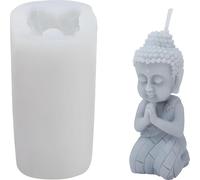 Moule à bougie en silicone Moule à savon, sculpture de Bouddha, 44 x 44 x 86 mm, 36 ml