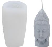 Moule à bougie en silicone Moule à savon, sculpture de Bouddha, 92 x 49 x 43 mm, 51 ml
