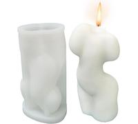 Moule à bougie en silicone Moule à savon, Statue corps féminin, 150 x 73 x 53 mm, 186 ml