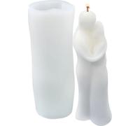 Moule à bougie en silicone Moule à savon, statue partenaire enlaçant, 163 x 60 mm, 135 ml
