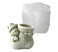 Moule à bougie en silicone Père Noël Outil de savon réutilisable, | Moules en résine pour débutants, avancés, studio, chambre à coucher, événements festifs