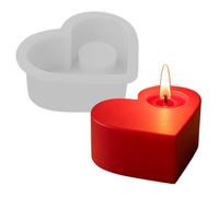 Moule à bougie en silicone, photophore de Saint-Valentin, moule en résine avec moulage époxy, outil artisanal fait à la main, décoration d'intérieur facile à utiliser, fournitures pour les arts de fêt