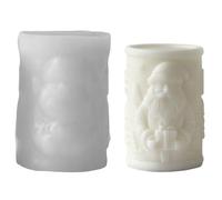Moule à bougie en Silicone polyvalent pour bougies du père noël, pour les projets artisanaux de vacances en famille, moule à bougie en Silicone pour père noël