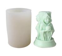 Moule à bougie en silicone - Portrait des trois déesses, demi-longueur design à trois côtés avec fille, femme enceinte, vieille femme, outil d'artisanat cylindrique | Fabrication de bougies, moulage