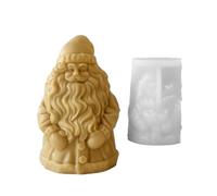 Moule à bougie en silicone pour la fabrication de clauses de Noël - Moules en résine époxy pour la fabrication de savon, décorations de maison, aromathérapie