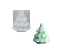 Moule à bougie en silicone pour loisirs créatifs, moule à cire de Noël blanc, pièce unique pour les projets de décoration de bougies saisonnières, façonnage de cire de vacances, outil artisanal de à