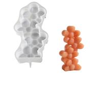 Moule à bougie en silicone pour mariage, savon, chocolat, artisanat, moule à cire en forme de cœur