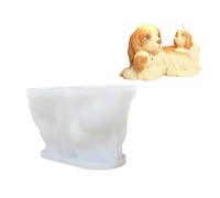 Moule à bougie en silicone sur le thème des animaux de compagnie - Fournitures d'art pour décoration d'intérieur - Forme d'animal - Design facile à libérer avec motifs créatifs