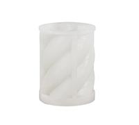 Moule à bougie en spirale en silicone pour la fabrication de décorations de bureau pour fête, maison, moule cylindrique de vacances pour la cuisson de moisissures, moules en silicone pour la