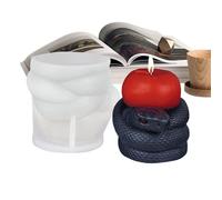 Moule à Bougie et Résine en Silicone - Moule Décoratif pour Bougies de Fête - Fournitures Créatives Antiadhésives pour Artisanat et Sculpture d'Argile