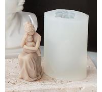 Moule à bougie étreignant pour mère et fille, corps humain, moules pour fabrication de bougies, aromathérapie, , décoration de maison, posture de bébé assis