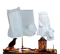 Moule à bougie fantôme d'Halloween - moule en résine époxy | Kit de moulage multifonction pour Halloween, cire, savon, chocolat, bougies, outils en silicone pour travaux manuels, décoration de la