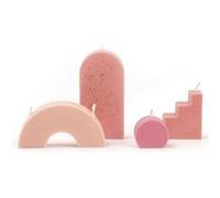 Moule à bougie géométrique - Graine Créative Blanc G