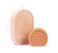 Moule à Bougie - Graine Creative - Line Art - 2 pcs - Thermoformé - Blanc