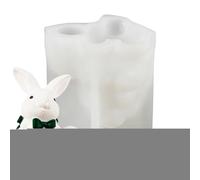 Moule À Bougie Lapin De Pâques - Formes Lapin Et Œuf Pour Créations | Moule en Silicone pour Plâtre Aromathérapie - Pour Fête, Savon, Ornement, Résine, Argile,