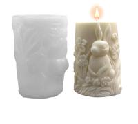 Moule À Bougie Lapin,Ornements De Moulage En Cylindre 3D Pour L'Artisanat D'Art | décorations décoration d intérieur accents de pièce cadeaux dCentre De Table Décoration Fête Mariage Dîner À La Maison