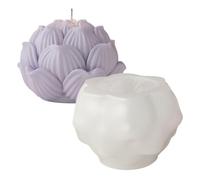 Moule À Bougie - Moule À Fleurs En Silicone De 6,5 Cm | Mould En Résine De Savon À Bougie Parfumée | Maintient Les Bougies Et Les Objets Artisanaux Facilement Façonnés Pendant La Réalisation De