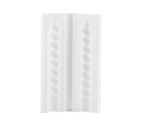 Moule à bougie - Moule conique torsadé en silicone - Facile à démouler - Réutilisable - 140 g - Outil de bricolage - Accessoires de fabrication de bougies - Moule de bricolage en plâtre - Diffuseur de
