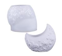 Moule à bougie - Moule flexible anti-adhésif - Moule artiste - Pour argile époxy, plâtre, ciment, bougie, tasse, vase, maison, bureau, atelier, artisanat créatif, débutant