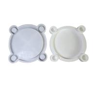 Moule à bougie - Moule rond en fonte époxy à 4 trous - Moule artisanal fait à la main pour bougies coniques - Accessoire de décoration artistique - Outils pour la famille et les fêtes